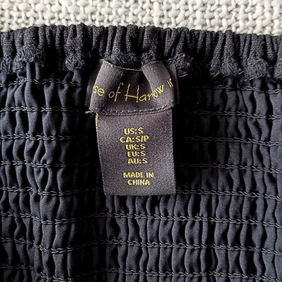 House of Harlow 1960 Black Twist Front Bralette Top โ Size S - Picture 3 of 3